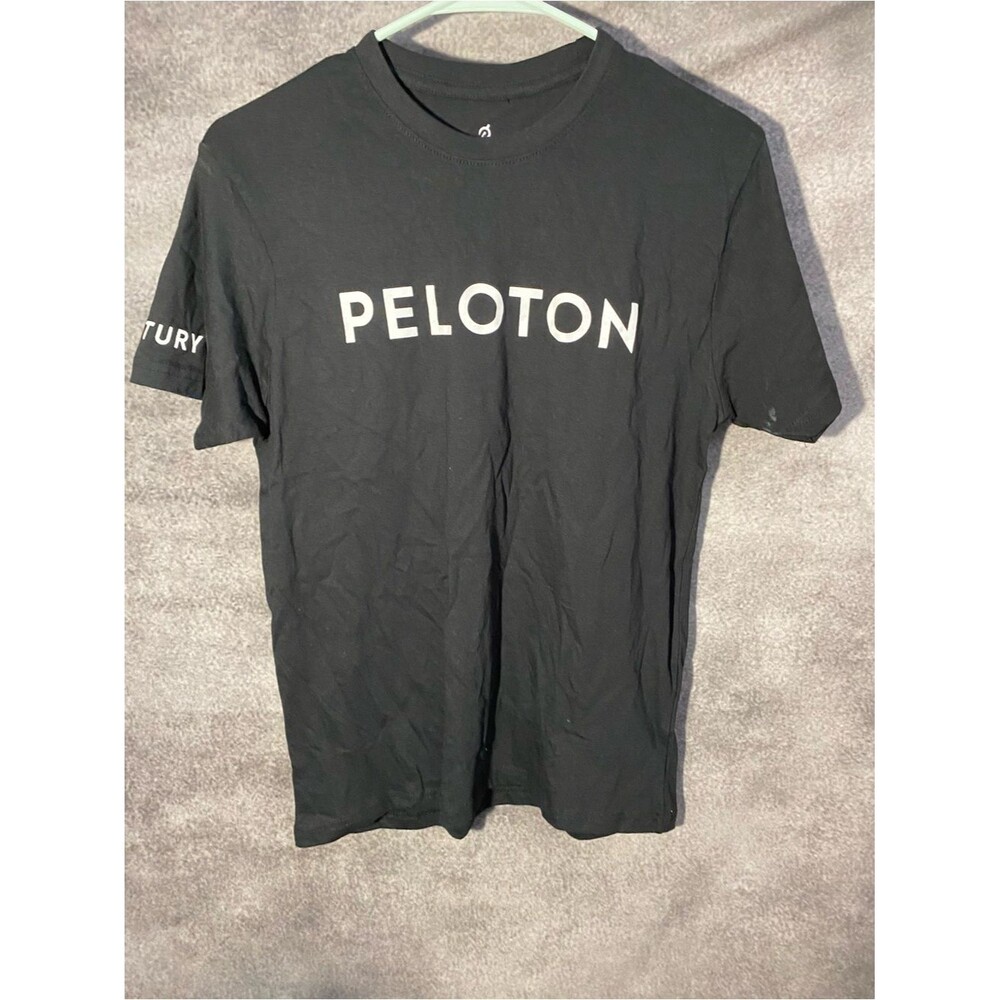 Peloton Century Club T-Shirt Size XS Black 100 Rides Short Sleeve Graphic Tee